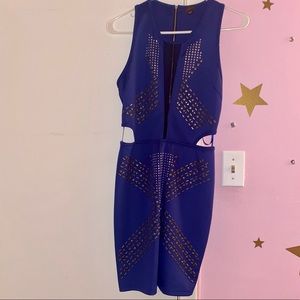 2b Bebe Navy Blue Dress